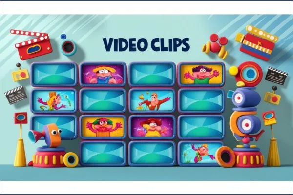 Video clips page